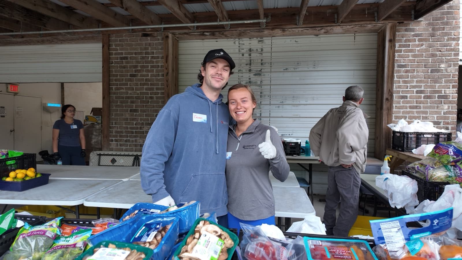 Ohanafy team on a quarterly VTO day at the food bank